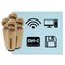 Desktop Computer Internet Wifi Disk Ctrl Z Undo Rubber Stamp Set for Stamping Crafting Planners